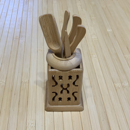 Комплект чайных инструментов из дерева